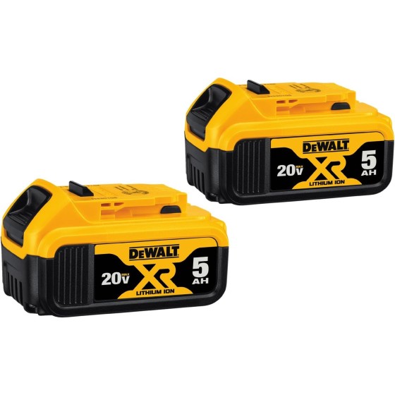 DEWALT 20V MAX XR® 5Ah Battery Pack 2-Pack