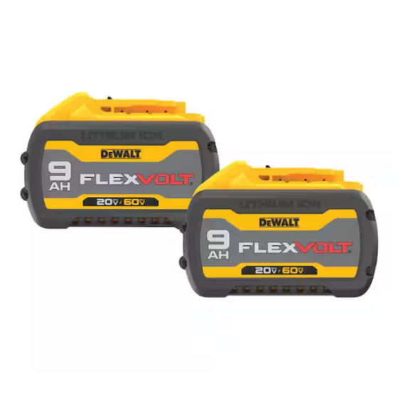 DEWALT FLEXVOLT 20V/60V MAX 9Ah Battery 2-Pack