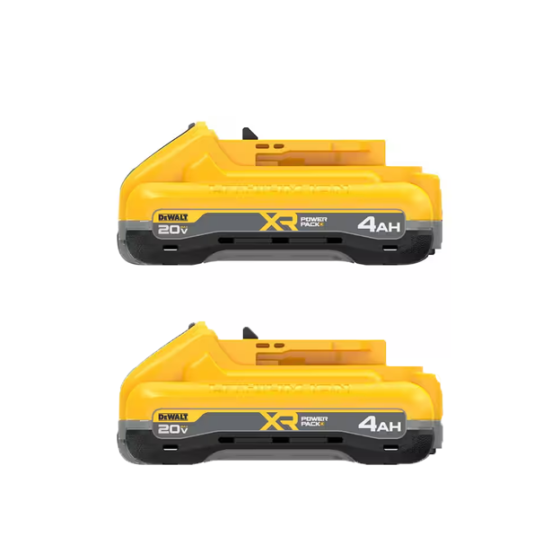 DEWALT 20V MAX XR POWERPACK 4Ah Lithium-Ion Battery 2-Pack